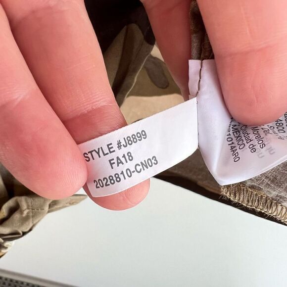 Madewell Cottontail Camo Short Sleeve Button Tie Front Shirt Womens XXS NWT - Picture 8 of 9